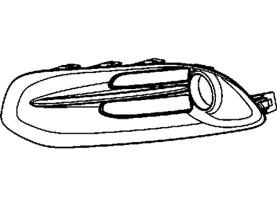 Dodge 68163977AA BEZEL Fog Lamp