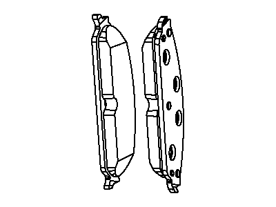 Mopar 5142559AB Pad Kit Front Disc Brake Contains Pads And Slippers