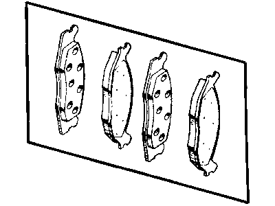 Dodge 68144163AF PAD KIT Front Disc Brake