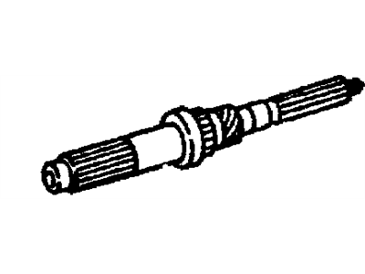 Jeep 68026941AA MAINSHAFT ASSEMBLY Transfer Case