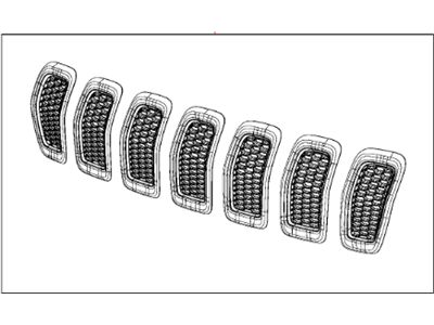 Jeep 68138335AB GRILLE KIT Radiator