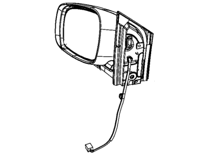 Dodge 1AB721UVAD MIRROR Outside, Rearview, Electric, Heated