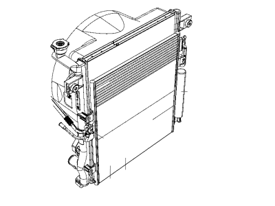 Jeep A/C Condenser - 68033230AB