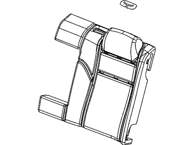 Chrysler 1CB411D1AA COVER Rear Seat Back 60 % Side