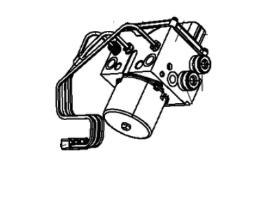 Mopar 68226105AA Tube Brake Hydraulic Control Unit To Junction Block Left