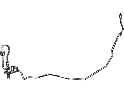 Mopar 68225260AE Tube Brake Junction Block To Right Front Hose