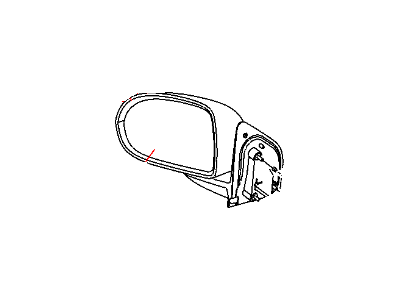 Jeep 5155458AF MIRROR Outside Rearview