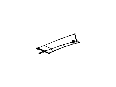 Chrysler TW22DW1AD MOLDING A PILLAR