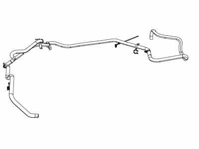 4581809AD Mopar Hose Brake Booster Vacuum Illustration 1 of 1