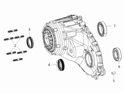 Ram 68402336AB CASE HALF Front