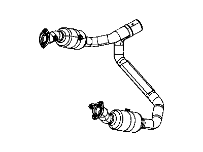 Mopar 68054702AA Pipe And Converter Exhaust