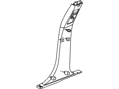 Chrysler 1CH531D1AF COVER Center Pillar