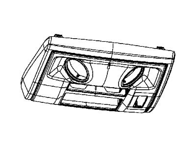 Dodge 5RK24DX9AA CONSOLE Overhead includes LED lamp