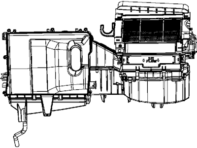 Mopar 68018098AA Housing Blower Motor