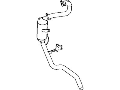 Chrysler 68043963AE PIPE AND CONVERTER Front