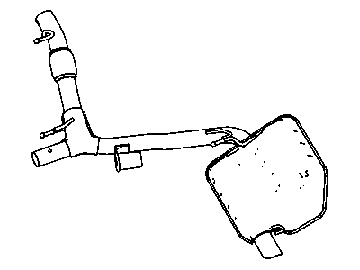 Mopar 4578982AB Resonator And Pipe Exhaust Mopar 4578982AB Resonator And Pipe Exhaust