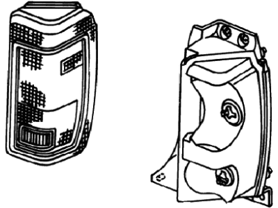 Mopar 4174897 Lamp, Quarter Panel Tail, Stop, Turn Signal, Right
