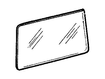 Jeep 55000186 Glass - Quarter Window