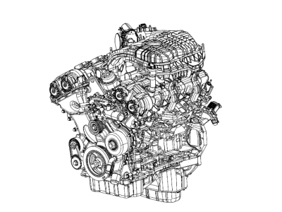 Dodge 68264741AB ENGINE Long Block SEE IMPORTANT MOPAR NOTE