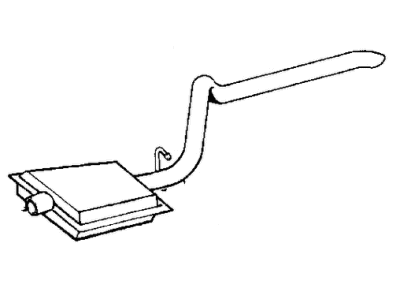 Jeep 52019137 Muffler With Tail Pipe