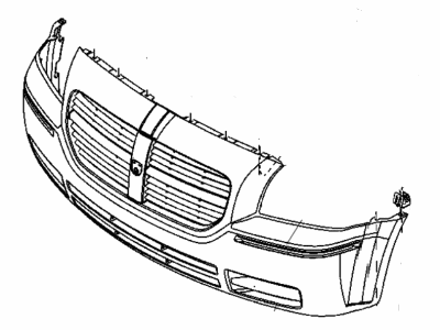Mopar 4806465AA Bracket Fascia Support