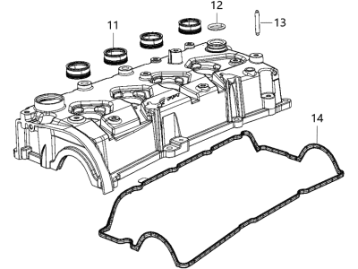 68252226AA Mopar Cover Cylinder Head Illustration 1 of 1