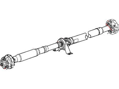 Dodge 4593860AA SHAFT Drive Rear 2-Piece