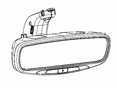 Jeep 68358111AA MIRROR Inside Rear View