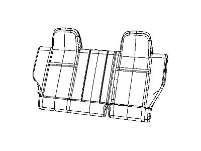 Mopar 1WB19JA6AA Cover Rear Seat Back Left Mopar 1WB19JA6AA Cover Rear Seat Back Left