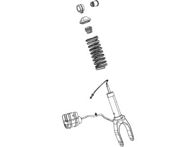 Dodge 68252768AC SPRING AND SHOCK ASSEMBLY Rear Suspension