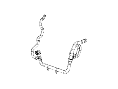 Jeep 68102138AF HOSE AND CLAMP Radiator Outlet