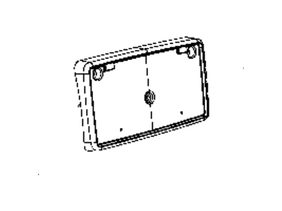 Jeep Liberty License Plate - 55156887AA