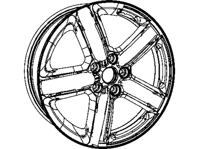Dodge 1HQ21SZ0AC WHEEL Aluminum
