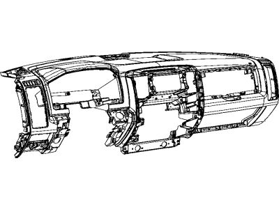 Ram 5MY12MB2AA INSTRUMENT PANEL Base Panel