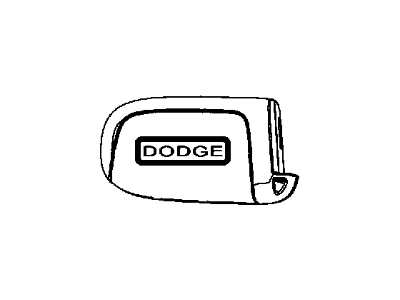 Dodge 68232719AA TRANSMITTER Integrated Key FOB