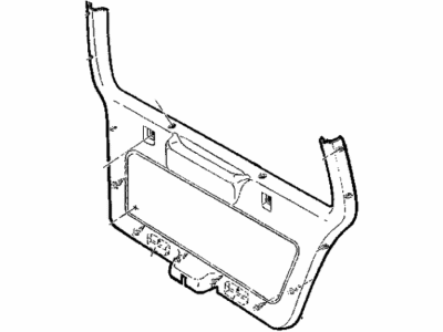 Jeep 5EZ50SAZ Lift Gate Trim