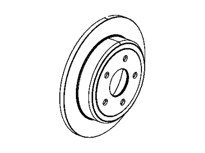 Jeep 2AMV5022AD ROTOR Brake Rear