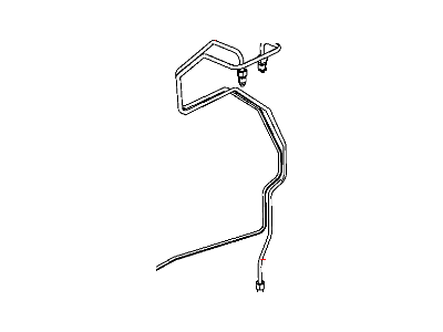 Jeep 52129118AD TUBE Brake HCU To Right Front Hose