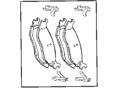 Mopar 5080563AD Pad Kit Rear Disc Brake V - Line Kits Do Not Include Clips.