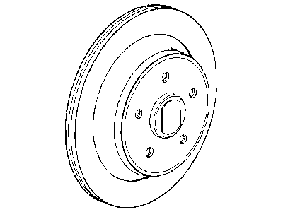 Dodge 2AMV9968AC ROTOR Brake Rear