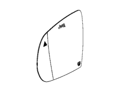 Jeep 68368584AA GLASS Mirror Replacement