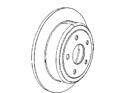 Jeep 68249592AB ROTOR Brake Rear