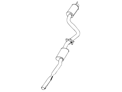 Mopar 68418835AB Muffler And Tailpipe Exhaust