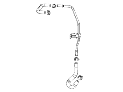Ram 68378169AA TUBE ENGINE OIL HEATER Coolant SUPPLY
