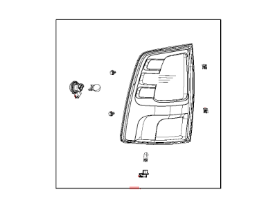 Mopar 55277415AC Lamp Tail Stop Backup
