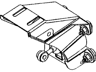 4683543 Mopar Bracket Assembly, Brake Pedal Complete Illustration 1 of 1