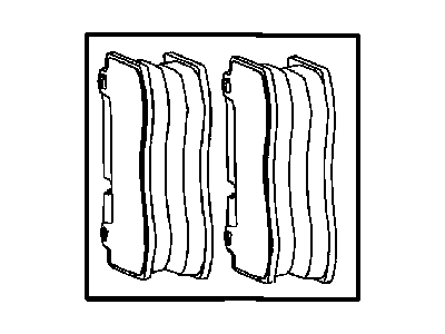 Jeep 68003610AA PAD KIT Rear Disc Brake