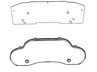 Jeep 68294592AA MASK AND LENS Instrument Cluster