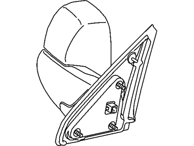 Dodge 55077444AL MIRROR Outside Rearview