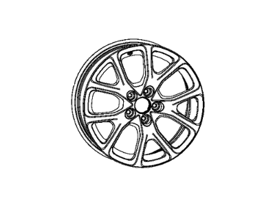 Jeep 1UT90DD5AA WHEEL Aluminum